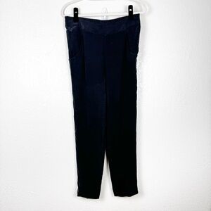 Cynthia Rowley 100% Silk Black Pants w/ Pockets Size 4